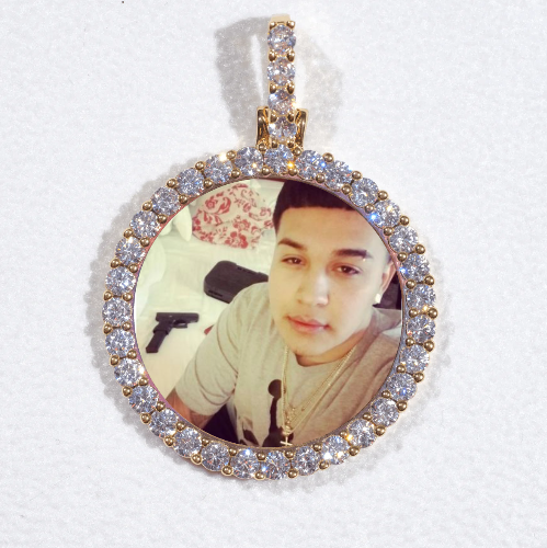 3D CIRCLE CUSTOM PICTURE PENDANT SMALL SIZE