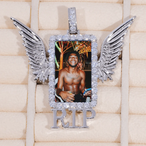 RIP WING 3D CUSTOM PICTURE PENDANT