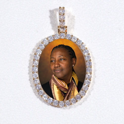 3D Oval Custom Picture Pendant