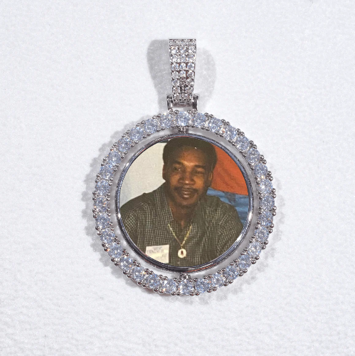 3D Spinning 2-Faced Custom Picture Pendant