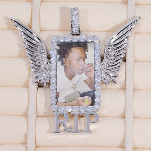 RIP WING 3D CUSTOM PICTURE PENDANT