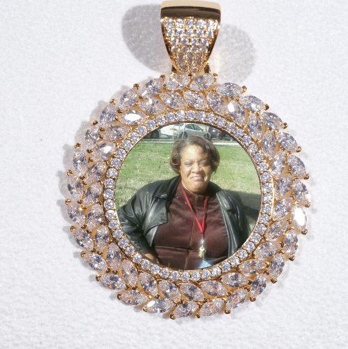 Large 3D Wheat Ear Custom Picture Pendant
