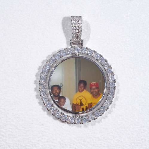 3D Spinning 2-Faced Custom Picture Pendant