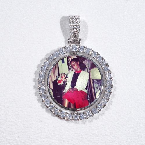 3D Spinning 2-Faced Custom Picture Pendant