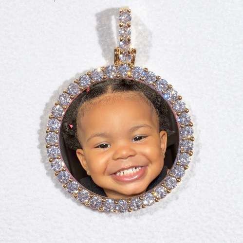 3D CIRCLE CUSTOM PICTURE PENDANT SMALL SIZE