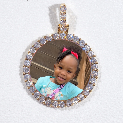 3D CIRCLE CUSTOM PICTURE PENDANT SMALL SIZE