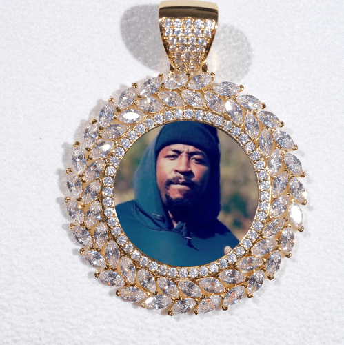Large 3D Wheat Ear Custom Picture Pendant