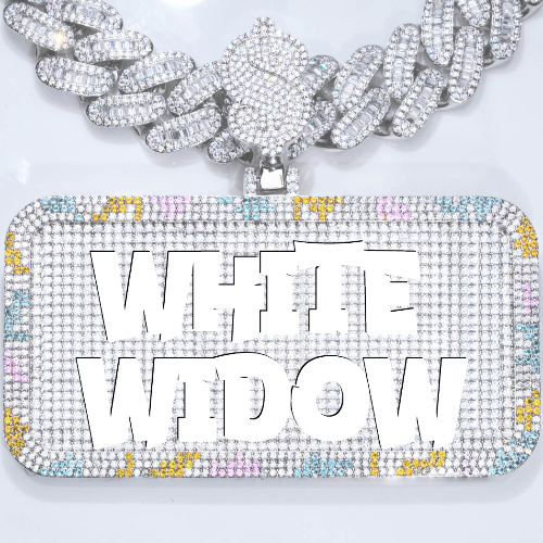 CUSTOM LETTER NECKLACE 3D COLORFUL SQUARE