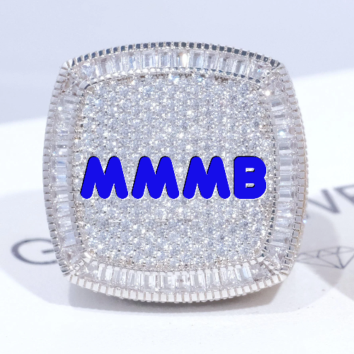 CUSTOM LETTER 3D ICED RING