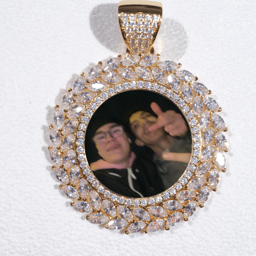Large 3D Wheat Ear Custom Picture Pendant