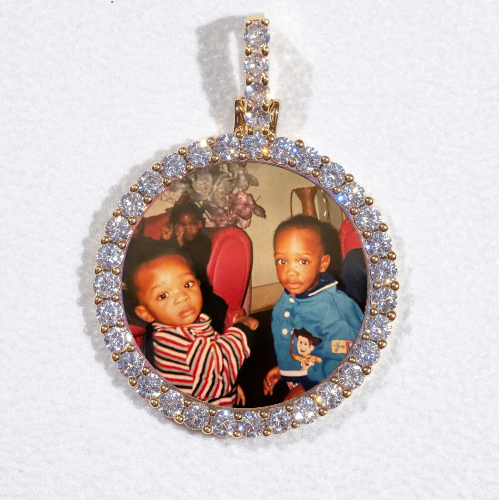 3D CIRCLE CUSTOM PICTURE PENDANT SMALL SIZE