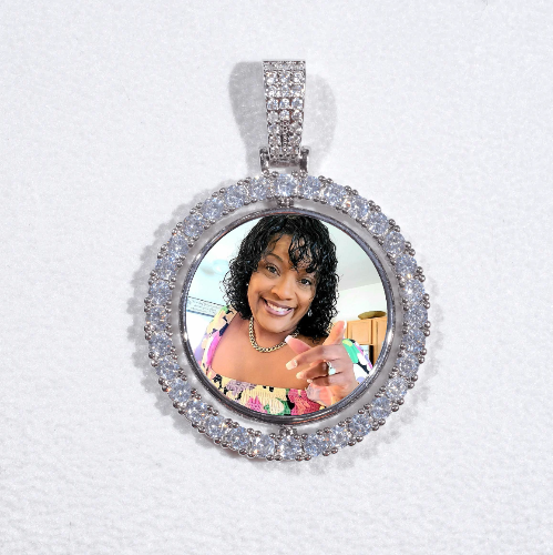 3D Spinning 2-Faced Custom Picture Pendant