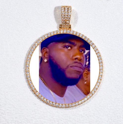 MEDIUM 3D CIRCLE CUSTOM PICTURE PENDANT