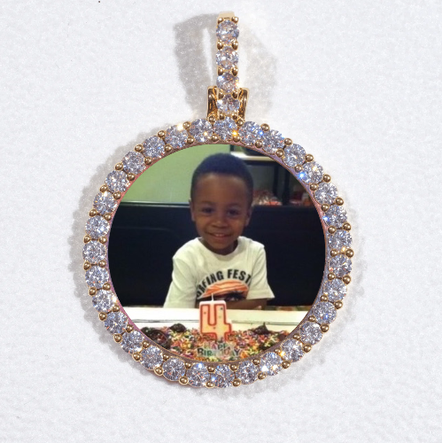 3D CIRCLE CUSTOM PICTURE PENDANT SMALL SIZE