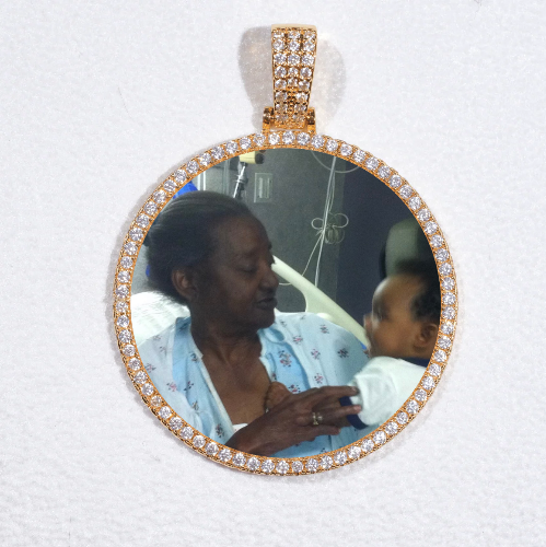 MEDIUM 3D CIRCLE CUSTOM PICTURE PENDANT