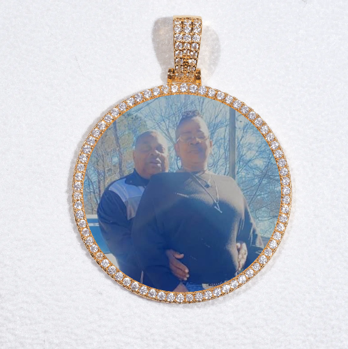MEDIUM 3D CIRCLE CUSTOM PICTURE PENDANT