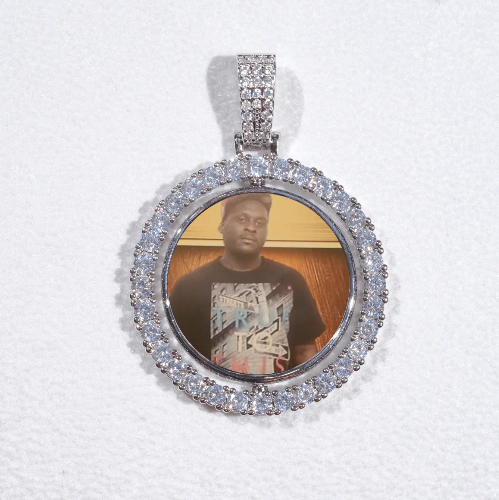 3D Spinning 2-Faced Custom Picture Pendant