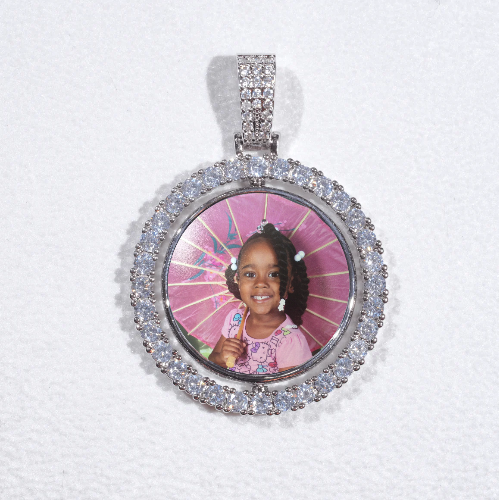 3D Spinning 2-Faced Custom Picture Pendant