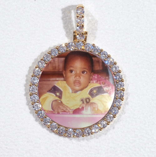 3D CIRCLE CUSTOM PICTURE PENDANT SMALL SIZE
