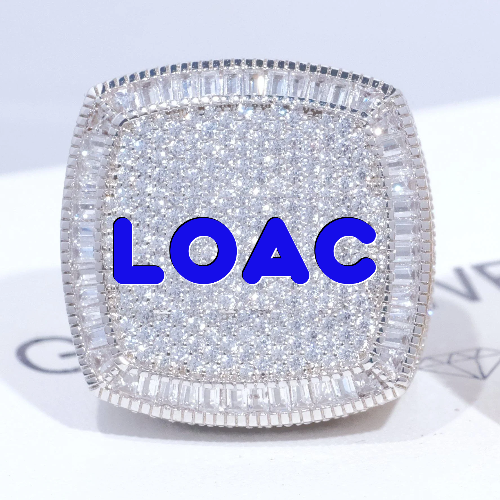 CUSTOM LETTER 3D ICED RING