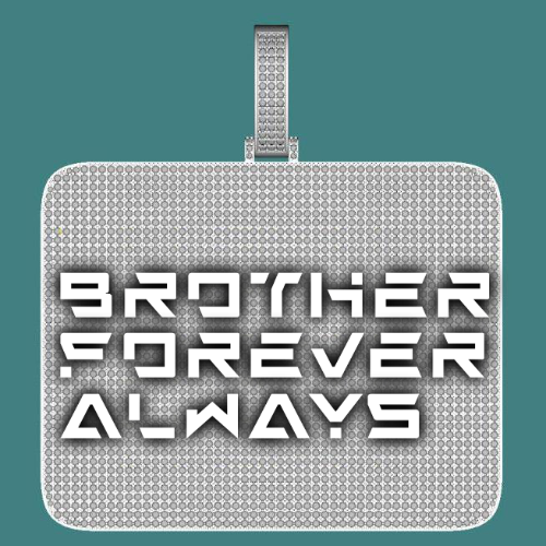 CUSTOM LETTER NECKLACE 3D BIG SQUARE