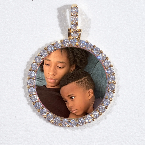 3D CIRCLE CUSTOM PICTURE PENDANT SMALL SIZE