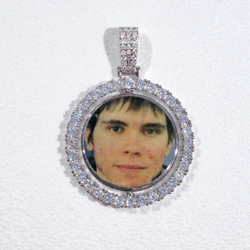 3D Spinning 2-Faced Custom Picture Pendant