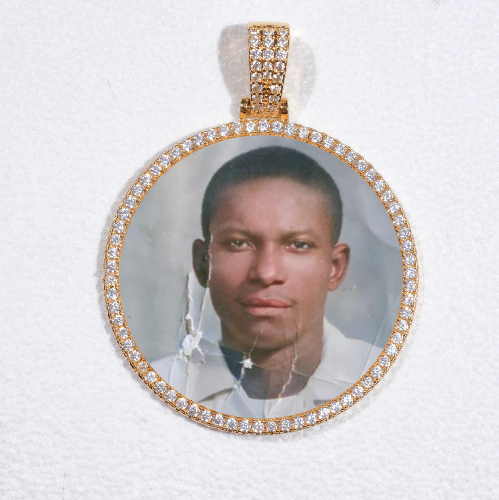 MEDIUM 3D CIRCLE CUSTOM PICTURE PENDANT