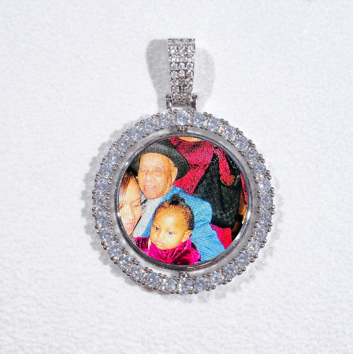 3D Spinning 2-Faced Custom Picture Pendant