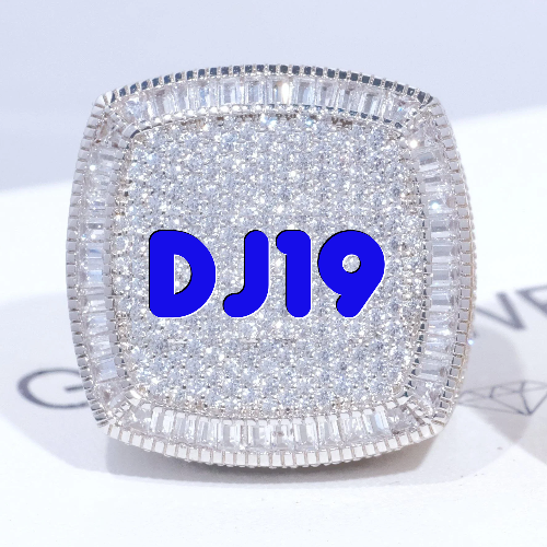 CUSTOM LETTER 3D ICED RING