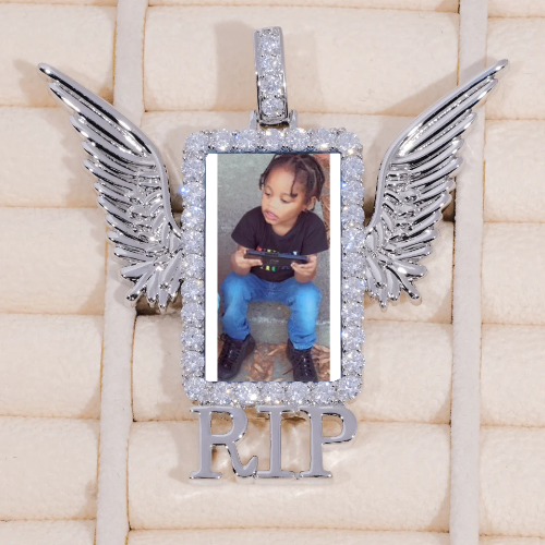 RIP WING 3D CUSTOM PICTURE PENDANT