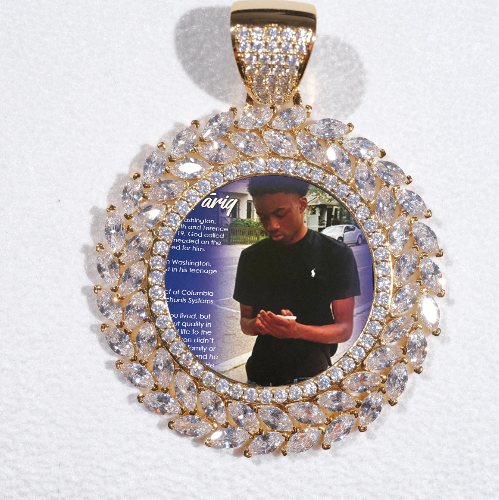 Large 3D Wheat Ear Custom Picture Pendant