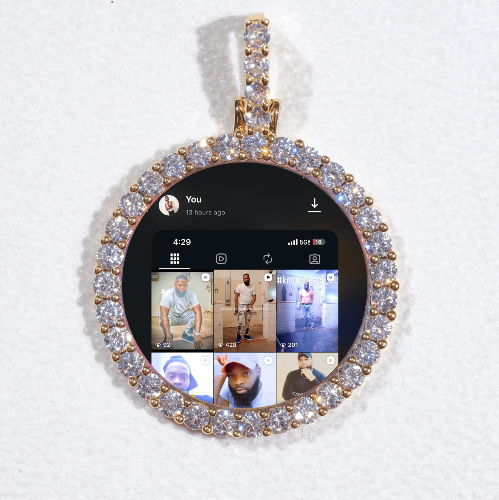 3D CIRCLE CUSTOM PICTURE PENDANT SMALL SIZE