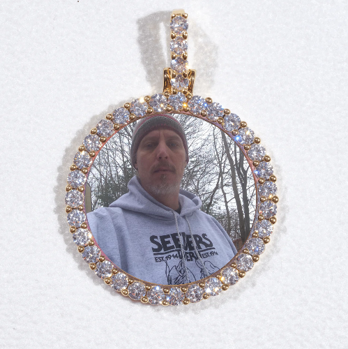 3D CIRCLE CUSTOM PICTURE PENDANT SMALL SIZE