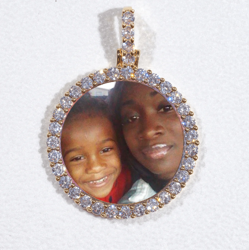 3D CIRCLE CUSTOM PICTURE PENDANT SMALL SIZE