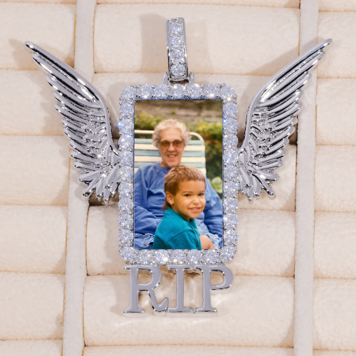 RIP WING 3D CUSTOM PICTURE PENDANT