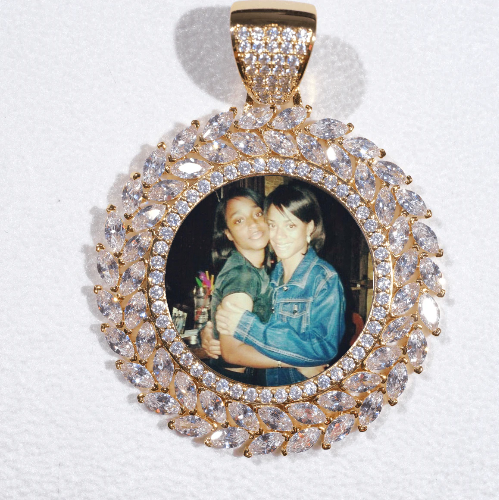 Large 3D Wheat Ear Custom Picture Pendant