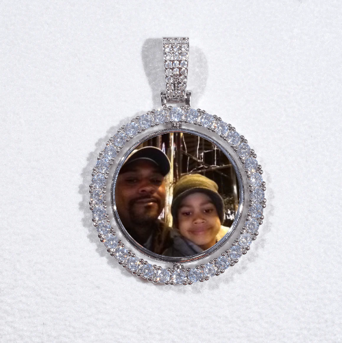 3D Spinning 2-Faced Custom Picture Pendant