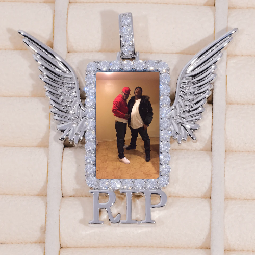 RIP WING 3D CUSTOM PICTURE PENDANT