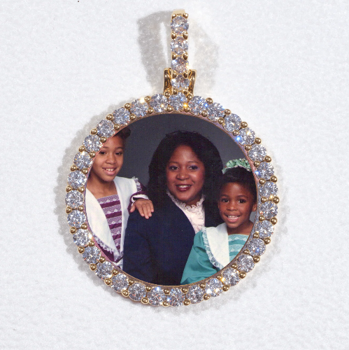 3D CIRCLE CUSTOM PICTURE PENDANT SMALL SIZE
