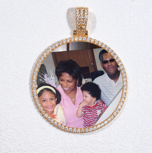 MEDIUM 3D CIRCLE CUSTOM PICTURE PENDANT