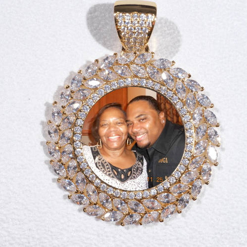 Large 3D Wheat Ear Custom Picture Pendant