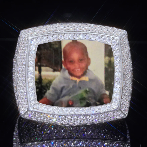 3D CUSTOM PICTURE ICED RING