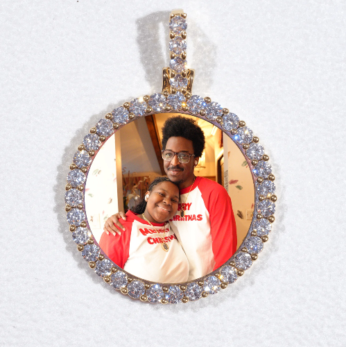 3D CIRCLE CUSTOM PICTURE PENDANT SMALL SIZE