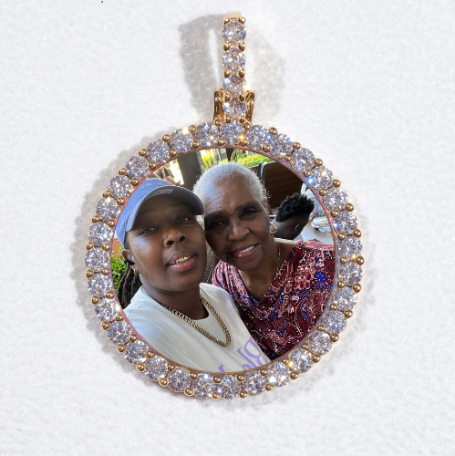 3D CIRCLE CUSTOM PICTURE PENDANT SMALL SIZE