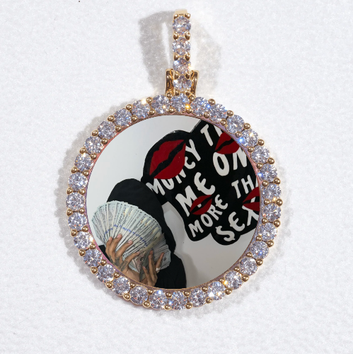 3D CIRCLE CUSTOM PICTURE PENDANT SMALL SIZE