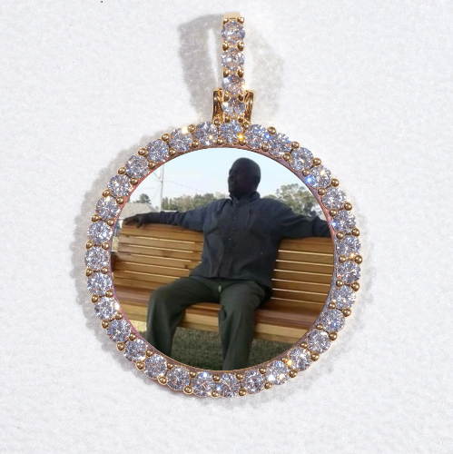 3D CIRCLE CUSTOM PICTURE PENDANT SMALL SIZE
