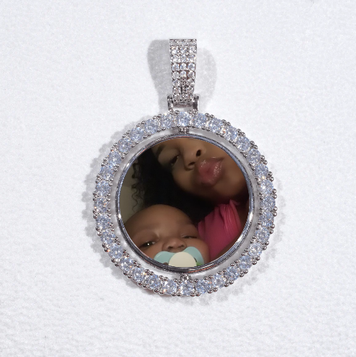 3D Spinning 2-Faced Custom Picture Pendant