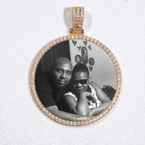 MEDIUM 3D CIRCLE CUSTOM PICTURE PENDANT