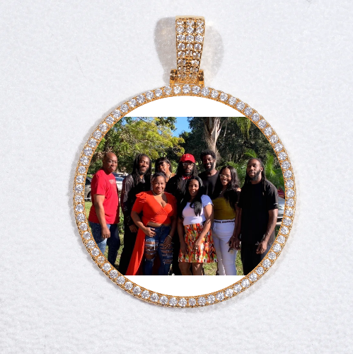 MEDIUM 3D CIRCLE CUSTOM PICTURE PENDANT
